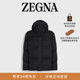 ZEGNA杰尼亚男装 冬季 黑色高科技面料Motorin羽绒服