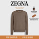 棕色Oasi ZEGNA杰尼亚男装 冬季 Cashmere羊绒针织圆领毛衣