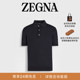 ZEGNA杰尼亚男装 Polo衫 海军蓝Premium Cotton短袖