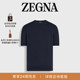 Cotton圆领短袖 海军蓝Premium T恤 新品 ZEGNA杰尼亚男装