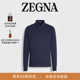 polo衫 ZEGNA杰尼亚男装 墨蓝色棉质长袖