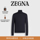 针织高领毛衣 Cashseta ZEGNA杰尼亚男装 混海军蓝
