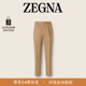 米色棉及羊毛长裤 新品 春季 ZEGNA杰尼亚男装