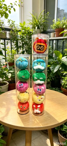 透明pet罐五月天盲盒收纳防尘六球青年球 老年球 阿贵专属收纳罐