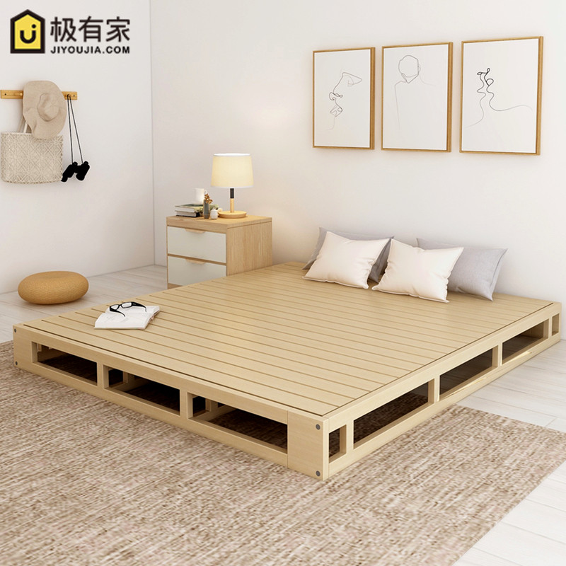榻榻米排骨架双人木板床