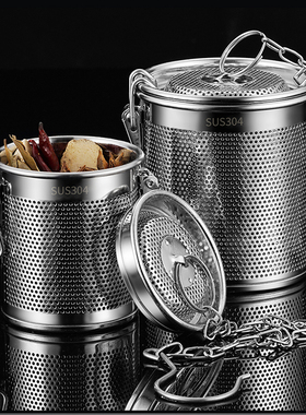 卤料笼304不锈钢过滤网调料球过滤袋调料罐卤肉笼大调料盒料包袋