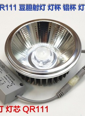 LED15W灯芯AR灯杯QR111射灯杯灯泡颗粒直径111mm豆胆格栅光源220V