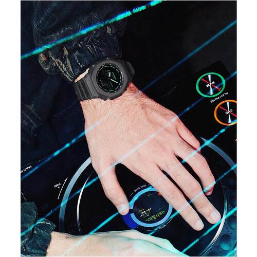 海外代购G-SHOCK男女日韩腕表双显计时树脂带手表GA2100K-1ACR