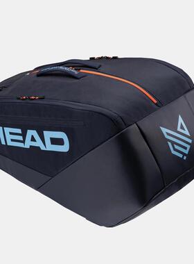 代购HEAD海德网球包12支装防温度鞋仓设计双提手携带黑色