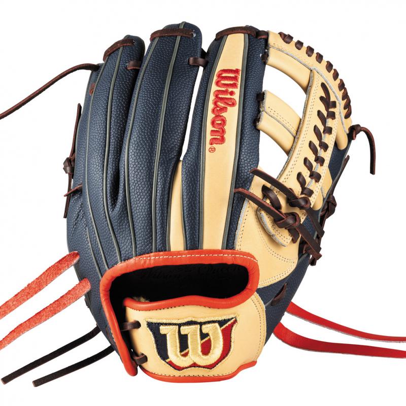 日本代购Wilson/威尔胜男女垒球手套抗冲击贴合手型右手用内野手