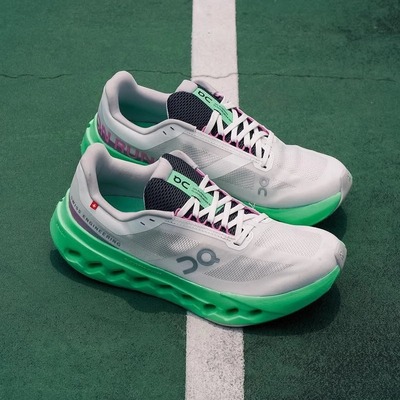 代购On Cloudsurfer Next 昂跑跑步鞋灰绿男士缓震透气运动鞋25