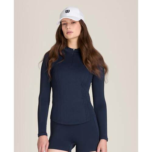 代购Wilson威尔胜女士运动上衣排汗速干贴合身形轻盈舒适