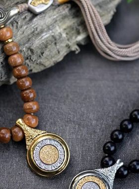 新款万物叁千三千计卡子计数器九宫八卦吊坠充电六通道智能三千念