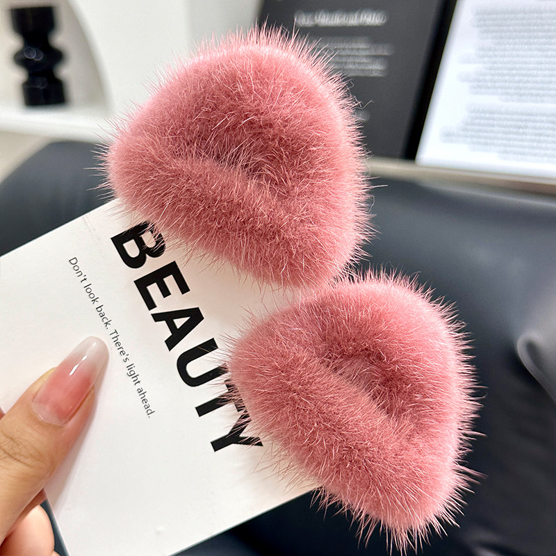 猫耳朵水貂毛绒发夹后脑勺半扎发卡头饰发抓夹子鲨鱼夹秋冬发饰女,饰品/流行首饰/时尚饰品新,发饰,淘宝优惠券,粉丝福利购,淘宝优惠卷