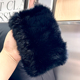 韩国毛毛脖套女秋冬日常外戴兔毛围脖发箍毛绒皮草头巾发带头饰