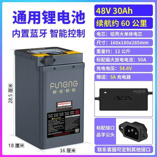 赋能电动车全新锂电池48V