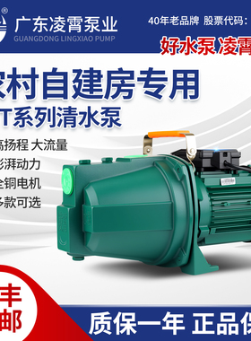 广东凌霄变频水泵JET150家用自吸泵喷射泵水塔抽水机井水抽水泵