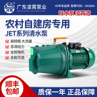 广东凌霄变频水泵JET150家用自吸泵喷射泵水塔抽水机井水抽水泵