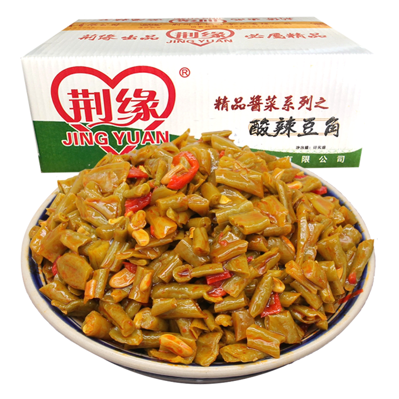 荆缘整箱小咸菜商用红油酸豆角