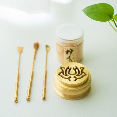 纯铜莲花款如意款香篆一体炉入门套装工具家用室内熏香炉