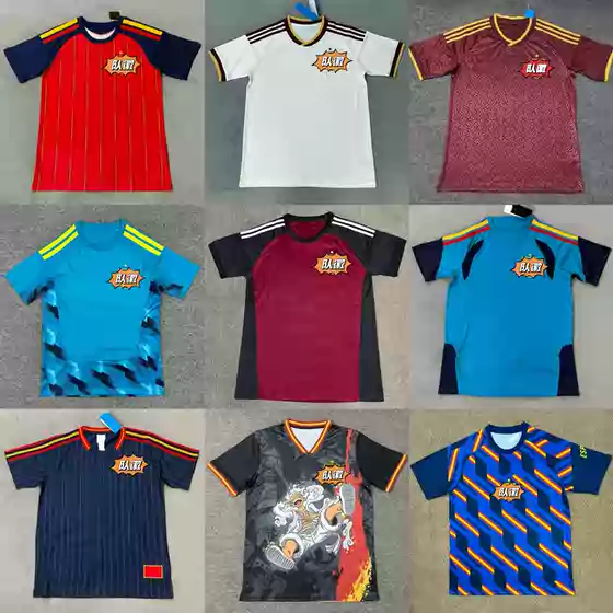 2627 Season Spanish Home and Away Short-Sleeved Football Uniform Team Jersey Football Jersey Shirt