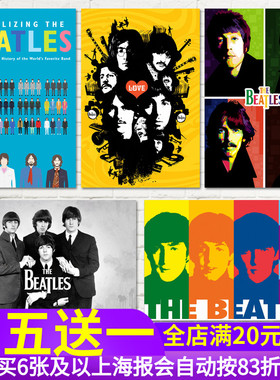 john lennon约翰列侬The Beatles摇滚乐队披头士甲壳虫海报墙贴画