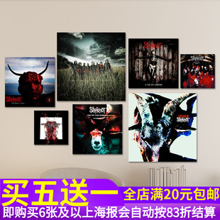 活结Slipknot乐队专辑封面海报 摇滚歌手装饰贴画 音乐琴行照片墙