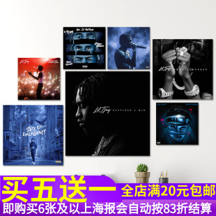 Lil Tjay专辑海报 欧美嘻哈说唱饶舌歌手贴画照片 音乐装饰墙贴纸