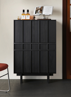 中古风实木餐边柜客厅沙发侧柜卧室床尾斗柜茶水储物装饰置物矮柜