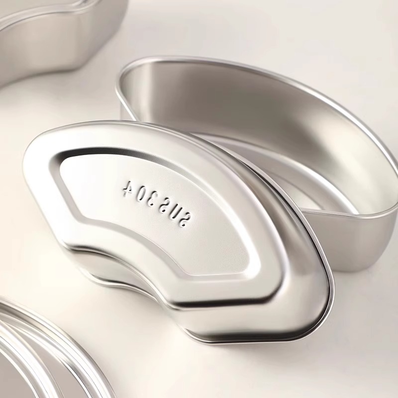 食品级不锈钢扇形蒸盘盒带盖蒸锅笼屉蒸格饭煲蒸碗蒸饭工具实用保