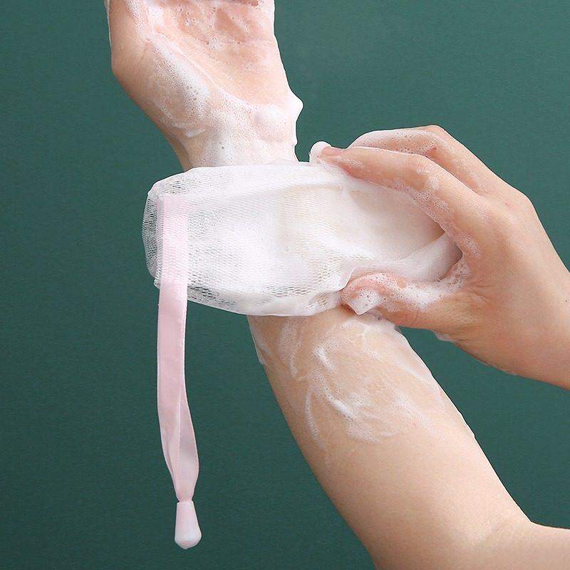 双层加厚手工打泡肥皂袋洗面奶沐浴露洗脸香皂收纳起泡网纱袋实用,家庭/个人清洁工具,起泡网,淘宝优惠券,粉丝福利购,淘宝优惠卷