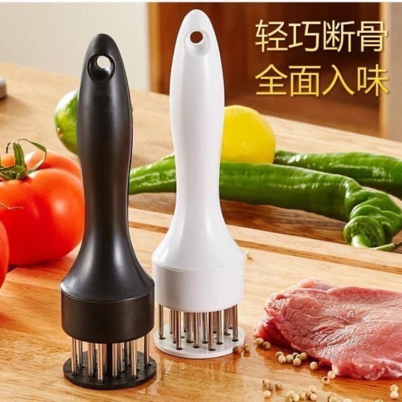 家用断筋嫩肉针猪扒鸡翅鸡排松肉针不锈钢牛排扎孔器敲肉锤猪皮插