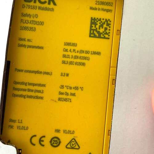 [议价可修]全新正品安全IO模块，型号FLX3-XTD100