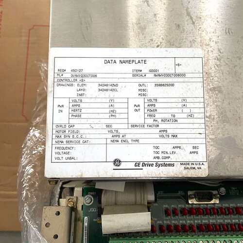 [议价可修]GE变频器 3VNWV30CT006实物拍摄