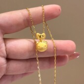 kt猫项链女蝴蝶结hellokitty哈喽凯蒂猫颈链2024新款 爆款 锁骨链潮