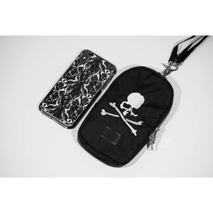 包 骷髅头 刺绣迷你手拿手拎零钱包手机包包 原创 有一说一