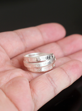 男女通用叠层尾戒指环