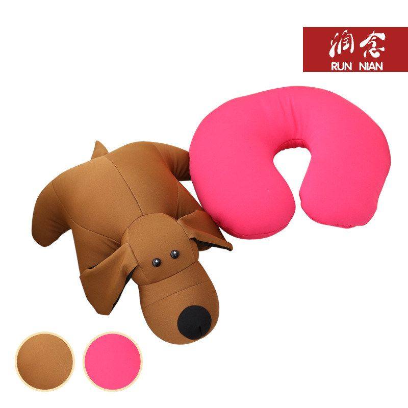 可拆洗两用U型枕二合一抱枕多功能U形枕粒子企鹅护颈枕可变形枕头