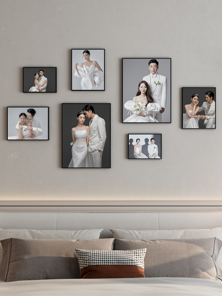Creative photo wall, photo frame, wall combination, dining room, living room wall, decorative wall, album wall, photo background wall