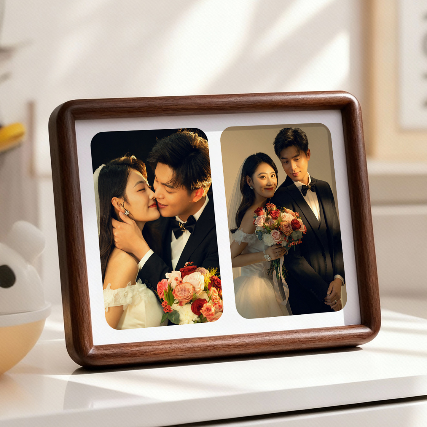 免费定制高清照片实木相框摆台