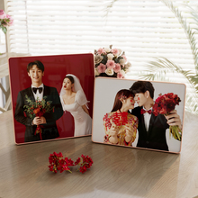 定制相框摆台照片制作打印婚纱照结婚照加全家福水晶相片做成桌摆
