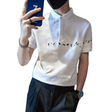 夏季新款小花刺绣POLO衫男潮流短袖雅痞A368-PL33-P55，男装T恤，电商A368