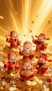 初五迎财神 2026财神挂件摆件新款初五迎财神招财聚财八方来财