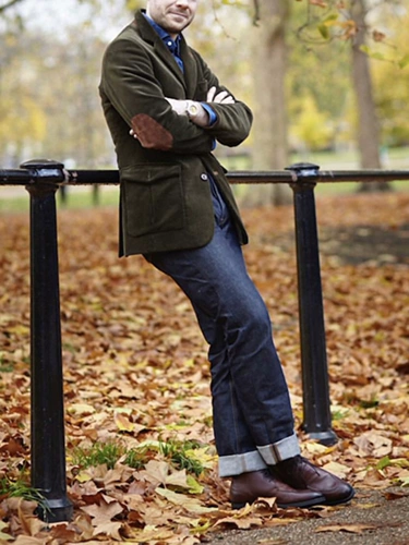 Ретро вельветовая осенняя мужская куртка, в американском стиле