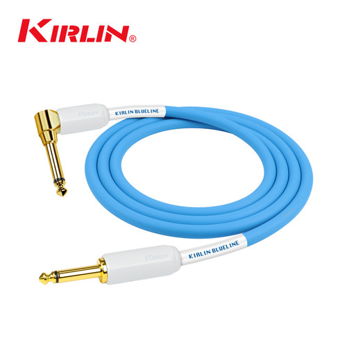 kirlin科林吉他线贝斯蓝色镀金头
