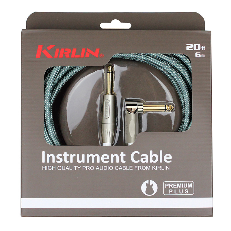 KIRLIN科林吉他线贝斯降噪线加强编织线乐器链接线音箱音频连接线