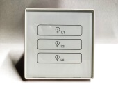 电房变电站改造远方灯光控制器RS485单双三联控MODBUS面板开关