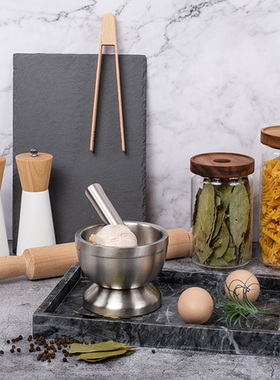 软装玻璃花器仿真面包大理石摆件