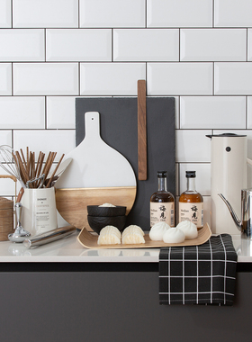 轻奢厨房样板间饰品摆件组合套装