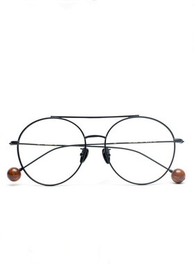 九十木飞行员眼镜框 时尚双梁潮人设计 FM1740064 标配防蓝光镜片